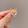 Fashionable Shiba Inu Brooch Delightful Shiba Inu Brooch Adornment Enhances Your Look With A Touch Of Fun