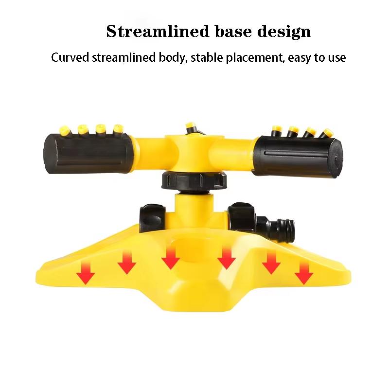 Adjustable Cross Base Gardening Sprinkler Watering Device with Rotatable Spray Head for Efficient Garden Care