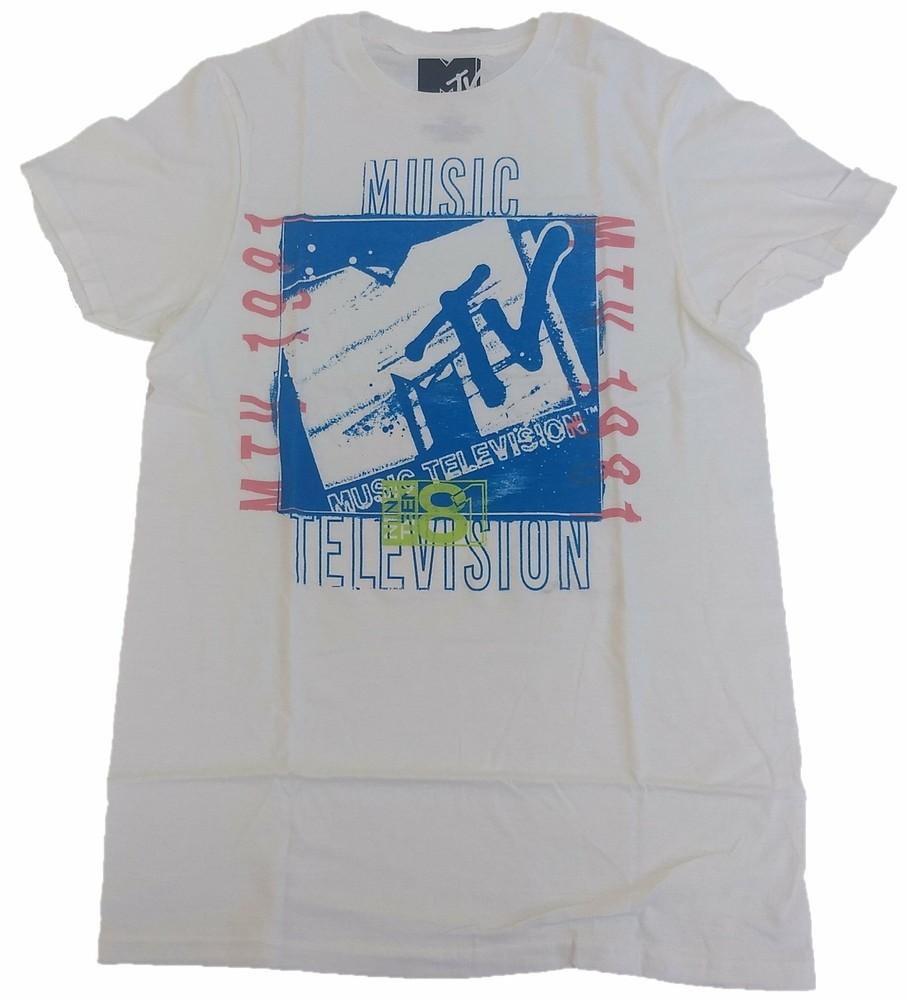 MTV Music Television 1981 Mens T-Shirt (White) Unisex T-Shirt M