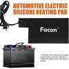 Facon 8-1/2'' X 5-1/2'' Silicone Battery Heater Pad With Thermostatically Controlled, Automotive Electric Silicone Battery Warmer Pad, 120V, 60Watts