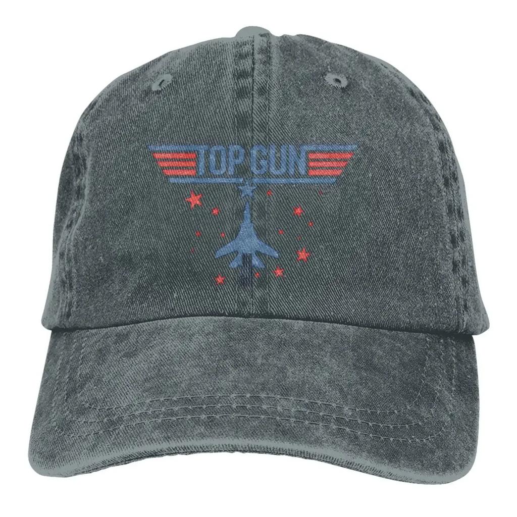 Top Gun Classic Vintage Jet Blue & Red Movie Stars Baseball Cap Men Cowboy Hats Women Visor Protection Snapback Caps