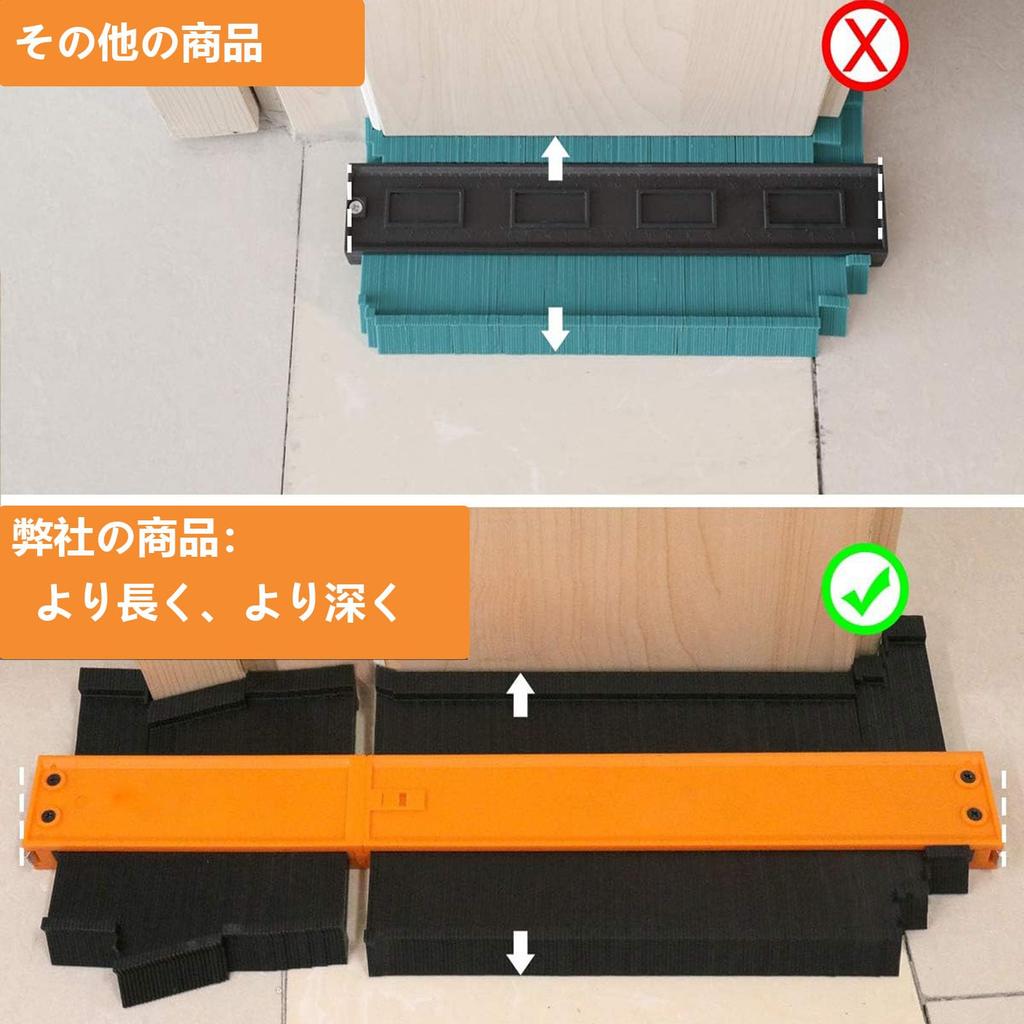 Yoimize and Connectable Contour Irregular Shape Curve Ruler with CM and Inch Contour DIY Measuring Tool for High Precision 5-inch 10-inch Gauges,