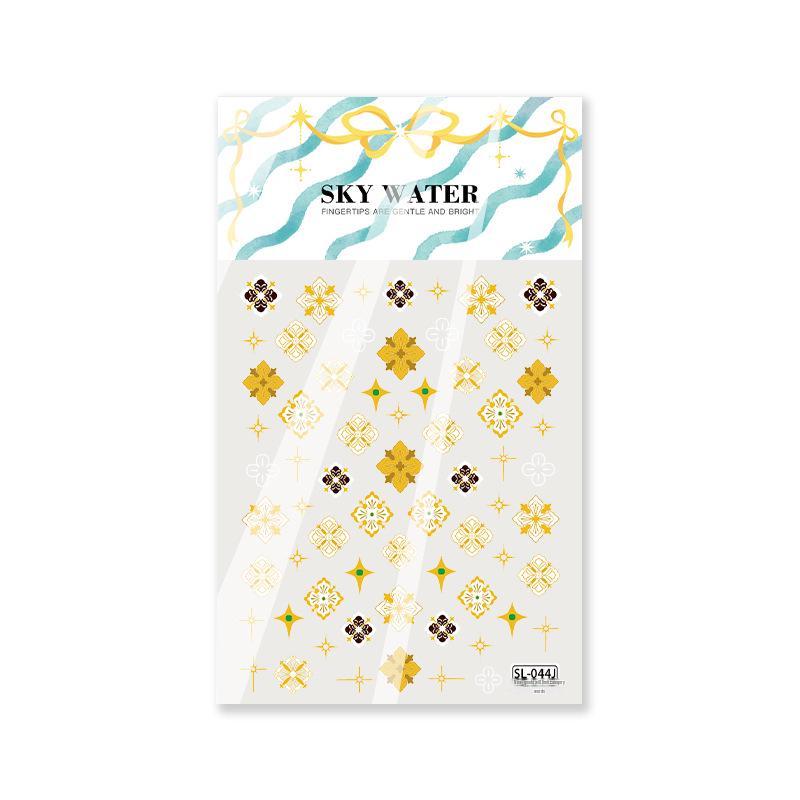 SKY Ретро Лобак Богемные Водонепроницаемые Рельефные Наклейки для Дизайна Ногтей
