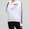 Puma Amplified Hoodie With Logo Tape Women Tops White 586595-02