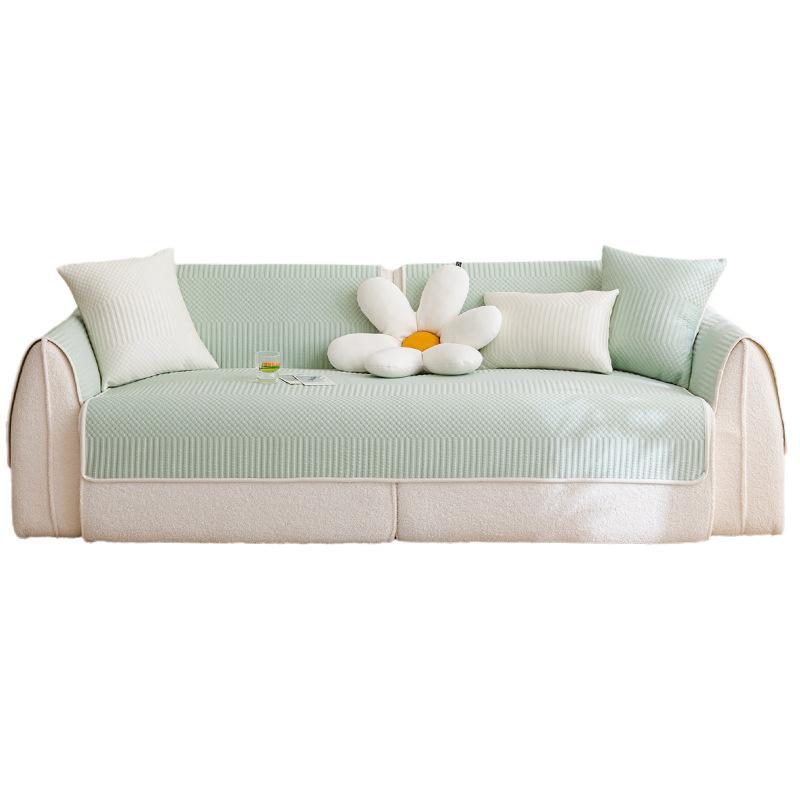Light Luxury Cool Bean Sofa Cushion  Summer New One-Piece Non-Slip Breathable Mat Ice Silk Mat Cushion