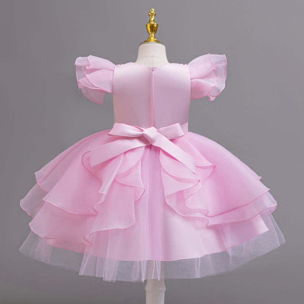 Christmas Models Children's Dresses Fluffy Middle and Large Children's Performance Dresses Dresses 368 Children's Princess Dresses Mesh Dresses