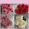 Buquê Romântico de Rosas em Formato de Coração Para Casamento, Decoração de Casa e Adereços de Foto