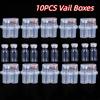 10PCS Mini Vial Case 3ml Peptide Storage Box Injection Vial Holder Peptide Freezer Storage Case Refrigerator Peptide Container
