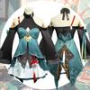 Game Rail Honkaistar Qingque Cosplay Costume Skirt Accessories Set Halloween