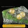 Brazilian Golden Rutilated Quartz Beads: Round, Titanium Crystal for DIY Jewelry Making - Bracelet/Necklace