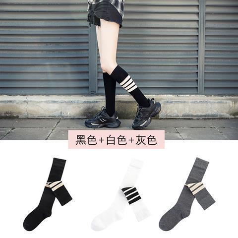 Spring/Summer Calf Socks Striped Knee Socks Over Knee Socks Children Women'S Stockings Japanese College Style Sports