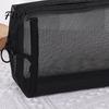 Thin Travel Toiletry Bag Mesh Cosmetic Purse Organizer Pouch See-Through Makeup Brush Holder for Skincare Products Cosmetics