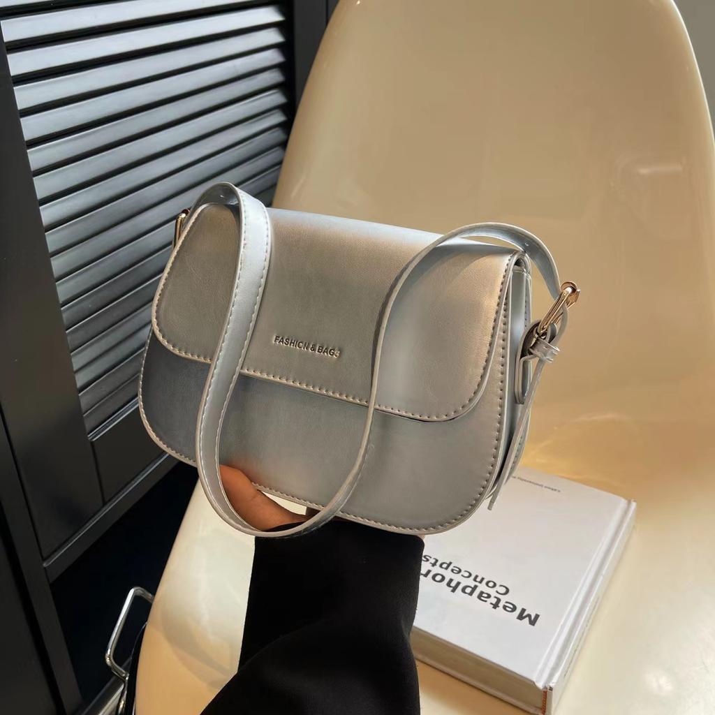 Small Square Bag, Advanced Texture Bag, Foreign Style Single Shoulder Mori Small Satchel.