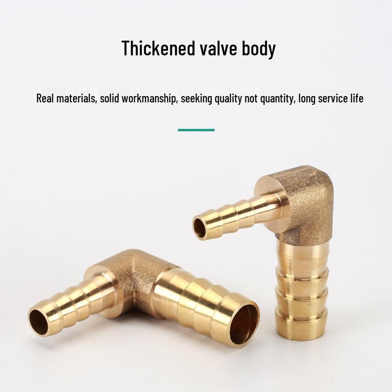 Brass L-Shaped Reducing Pagoda Plug, 4mm-19mm Conversion Hose Fitting