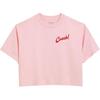 Ss24 Logo Letter Print Loose Short Sleeve T-Shirt Women Tops Pink CT415-PIN
