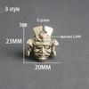 Brass Skull Head Paracord & Keyring Pendant DIY Accessory