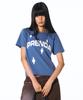 PRENDA Twill Applique Logo Crewneck Tee Blue