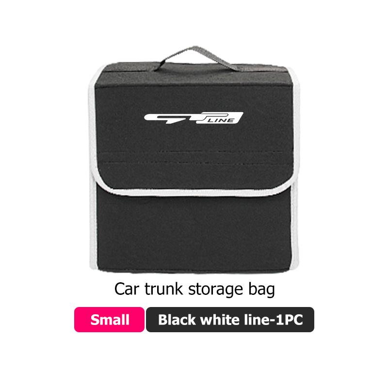 Car Trunk Storage Box Large Capacity Auto Multiuse Tools Bag For KIA Gt Gtline Xline Ceed Forte RIO STINGER Seltos K3 K4 EF7