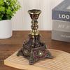 New European Palace Single Candlestick for Weddings, Romantic Dinners, Home Decor - Luxurious Exquisite Design