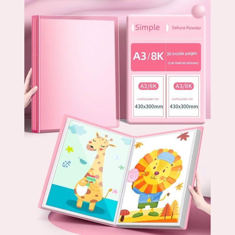 Board Painting Collection Collection 8 Open A3/A2/8K/4K Painting Favorite Art Materials Drawing Paper Folder Storage Bag A4 Award Sketch Preservation