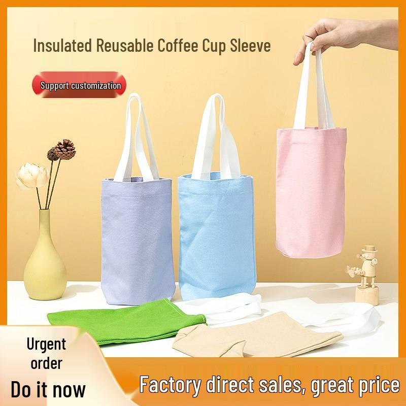 

Large Capacity Cotton Sleeve: Heat Insulation & Drop/Scald Protection for Thermos Cups & Water Bottles. Portable, Universal, and Protective. 1