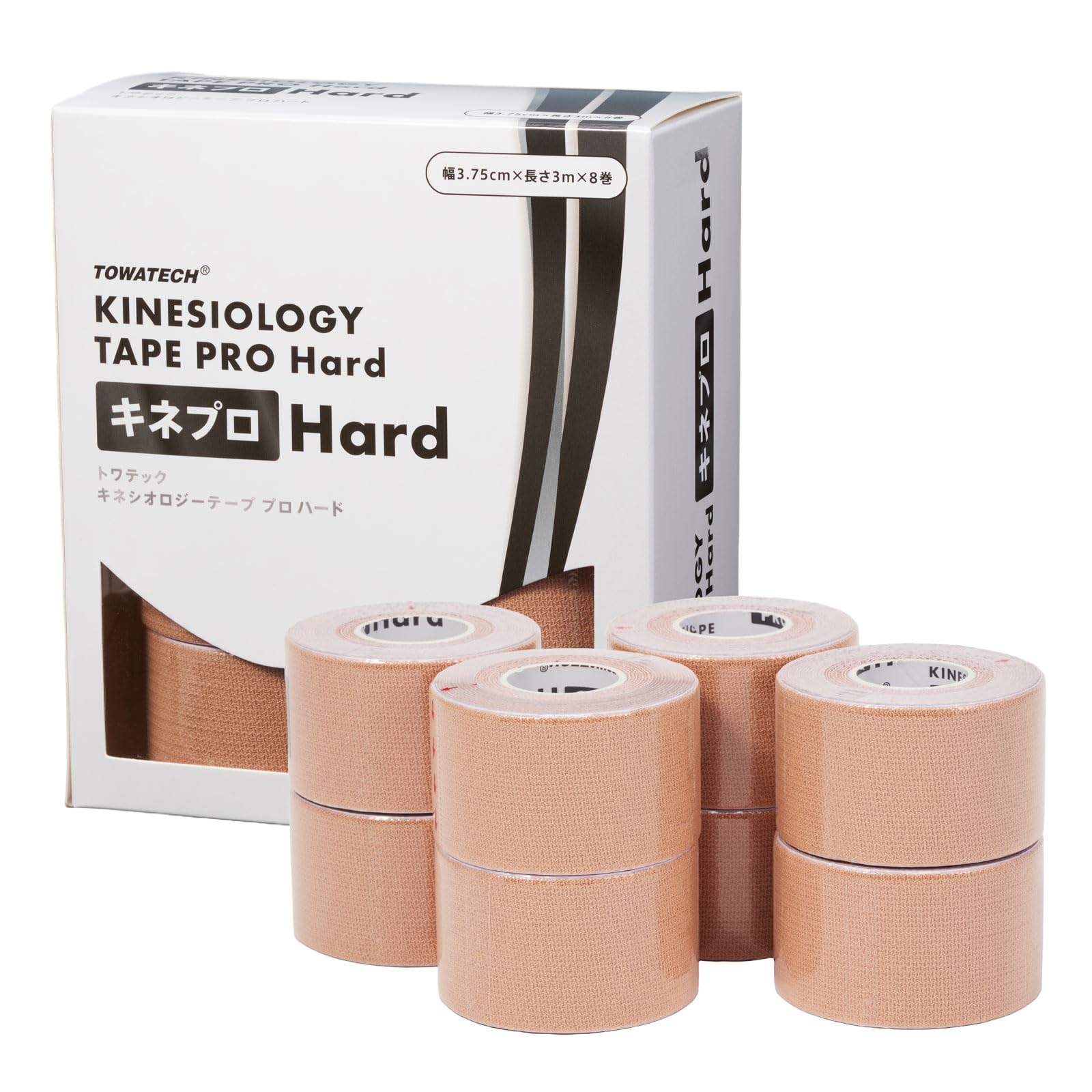

Kinepro Hard, 3 widths x 3m (Kinesiology Tape PRO Hard) (37.5mm x 3m, 8 rolls)