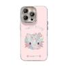 Cute floral cat is suitable for Apple 17 mobile phone case iphone15promax feather yarn 16 lens film 14 anti-drop