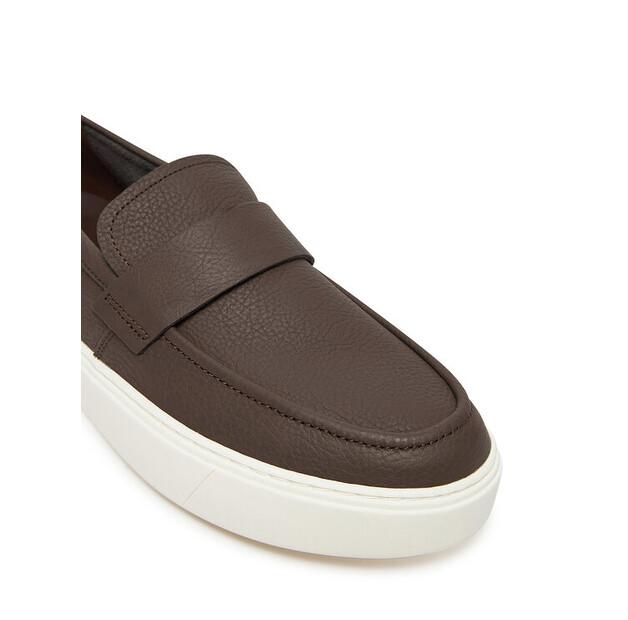 Мужские кроссовки Calvin Klein Moccasin lth unlined hm0hm01813 коричневые