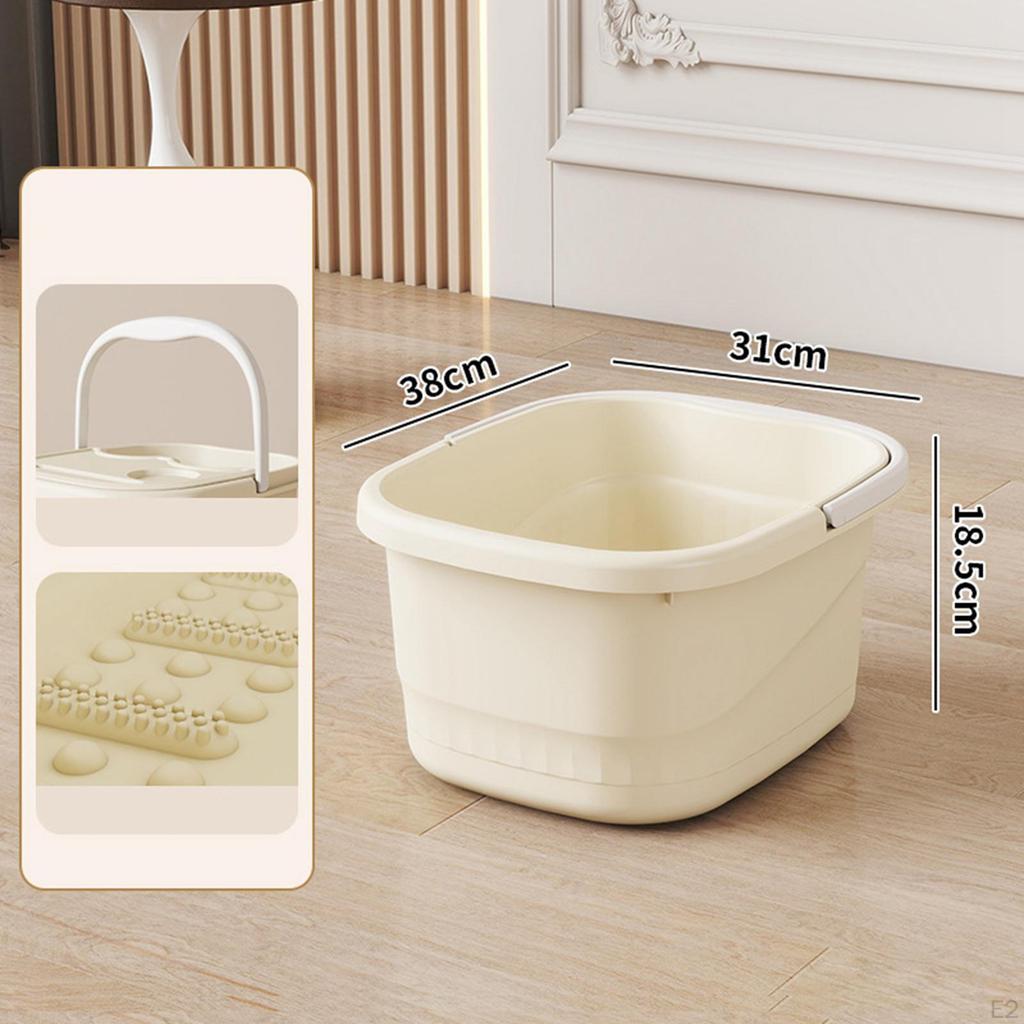 2 Pieces Foot Soaking Tub Bathing Bucket Lightweight Feet Washing Basin Foots SPA Soak for
