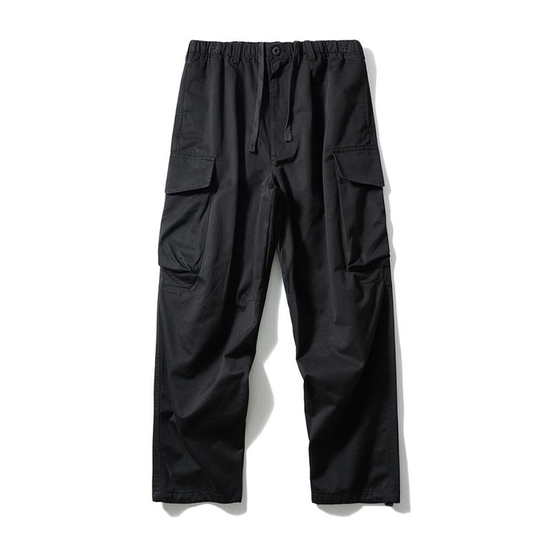 American-Style Pure Cotton Loose Work Pants for Men, Autumn and Winter Straight Thickened Multi-Pocket Pants, Export Men's Casual Long Pants