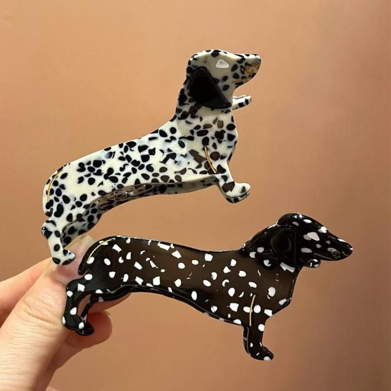Stylish Acetate Dachshund Hair Clip Elegant Hairpin Fashion Accessory Costume Hairpiece For Women Girls