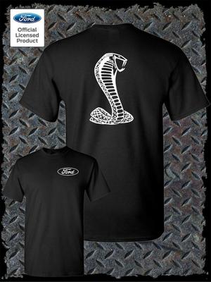 Maglietta con Logo Ford / Shelby Cobra Licenza - Prodotto Ufficiale Mustang GT500