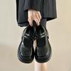 Fashion Comemore Thick Bottom Mary Jane Shoes Spring and Autumn New Thick Heel College British Style Pumps High Heeled Jk Women's Shoes