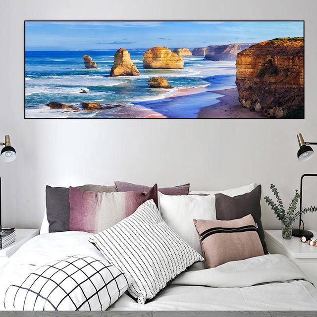 Landscape The Twelve Apostles Great Ocean Road Canvas Painting Beach Sea Posters and Prints Wall Pictures Home Decor No Frame