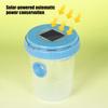 Outdoor Solar Wasp Trap, Hanging Waterproof Hornet Trap Bucket, Reusable Yellow Jacket Trap with LED Light, Wasp Catcher for Garden Patio Backyard