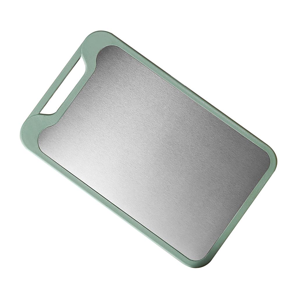 Double Sided Kitchen Cutting Board 304 Stainless Steel Cutting Board for Kitchen Meat Vegetable Fruit Fish Cheese Green
