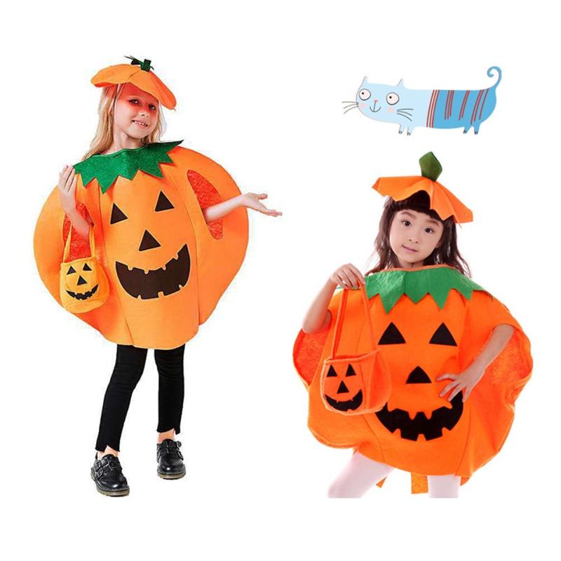 Halloween Pumpkin Costume Adult Parentchild Clothing Cosplay Fancy Party Dress