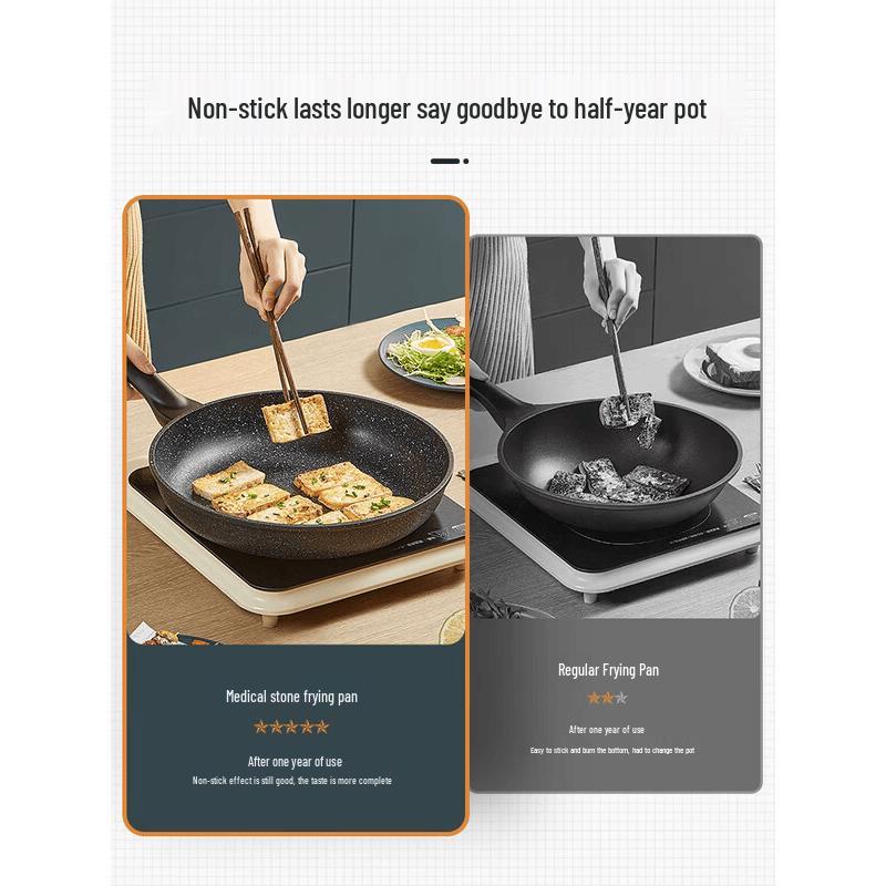 Cooker King 24cm Maifan Stone Style Non-stick Frying Pan