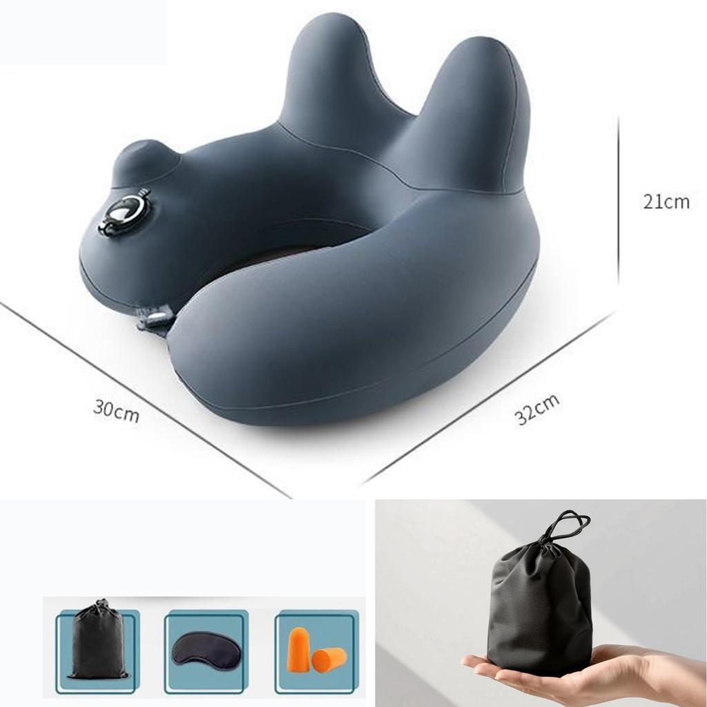 Shigure Cuello Cómodo Cuello de Avión Conveniente Cuello para Relajación en el Extranjero Aire Viene con Almacenamiento Ojo y Para Negocios Una Herramienta para el Lugar de Trabajo 3 Colores