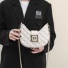 Premium bag women's new fashion diamond shoulder armpit bag versatile niche texture chain messenger bag