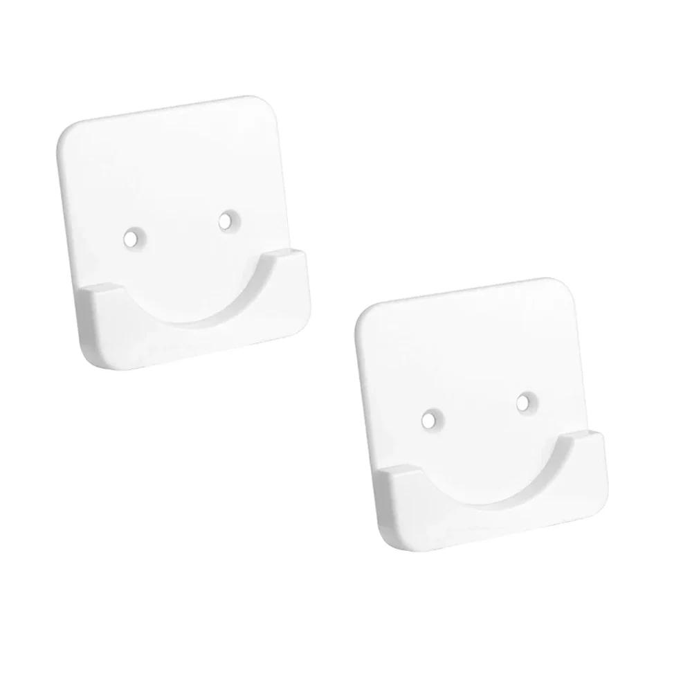 2pcs/set Black/White Non-Slip Shower Curtain Rod Mount Holder For Wall Adhesive Shower Rod Tension Retainer No Drilling Stick