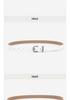 Elegant Women's Two-Layer Genuine Cowhide Leather Belt with Retro Silver Pin Buckle - Thin Decorative Accessory for Pants