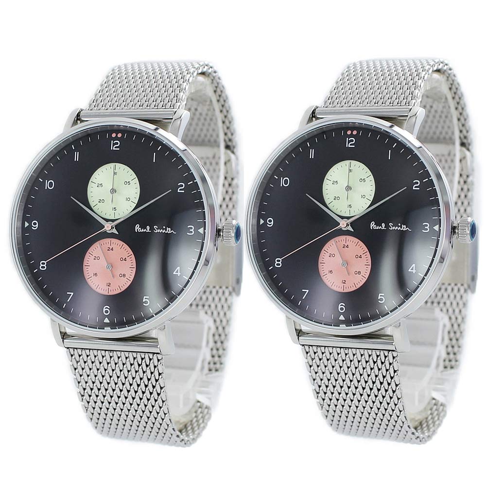 

Paul Smith Pair Watch Storage BOX Track Black Silver Mesh Stainless Steel PS0070006PS0070006 Watch [Paul Smith] [Item]