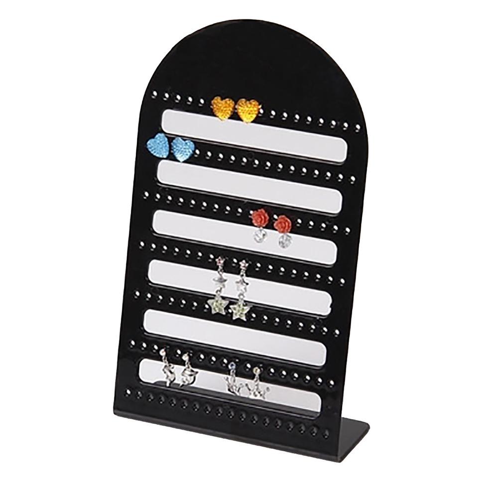 Fashion Clear Acrylic Multi-Hole Jewelry Display Holders Portable Ear Holder Earring Show Stand