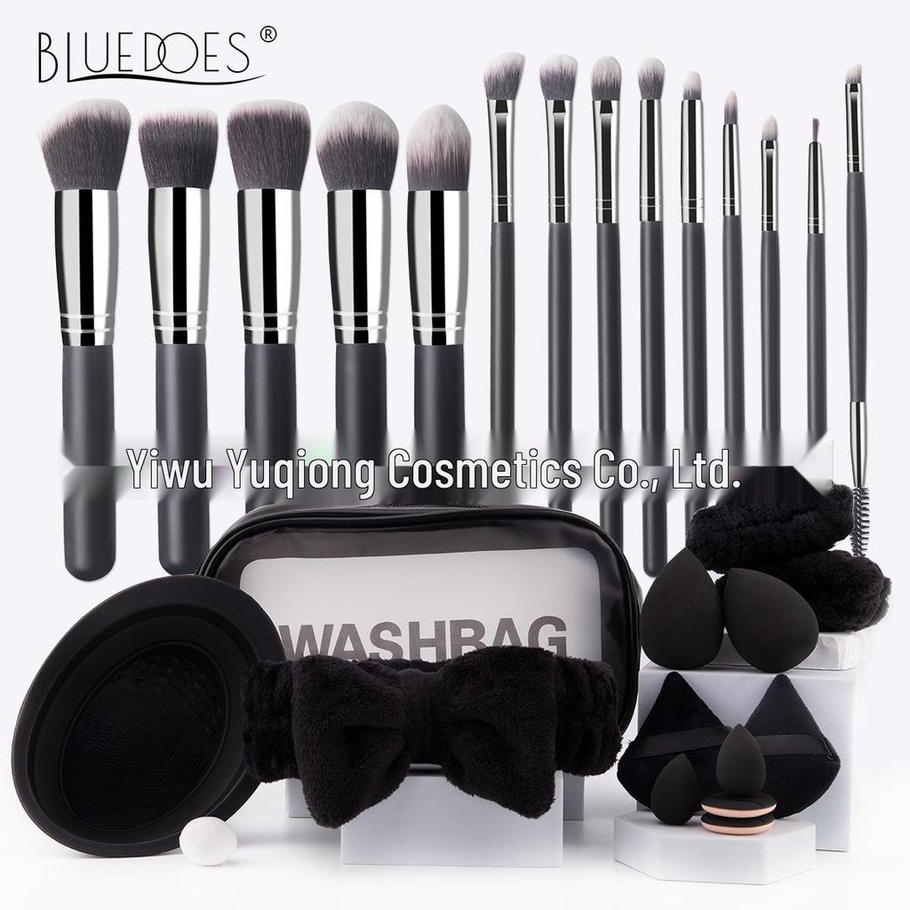 33-Piece Makeup Brush Set with Super Soft Beauty Sponge and Eyeshadow & Foundation Brushes