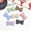 New Cotton-Filled Plaid Bow Knot Hair Clip & Scarf Decoration - Korean Style DIY Jewelry