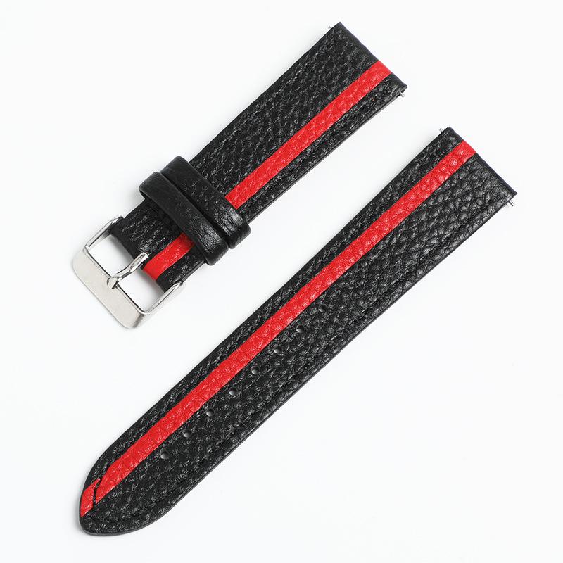 Quick Release Genuine Leather Watch Band for Samsung/Apple/Huawei GT Watches - 20mm/22mm