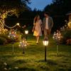 Outdoor Solar Pathway Light Dusk To Dawn Waterproof 8-Effect Solar Flag Lights for Yard Patio Driveway Backyard Homeowners