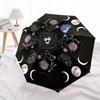 Mystic Moon Phase Floral TapestryUmbrella, Portable 3-Fold Umbrella for Men & Women,Christmas Gift ES235