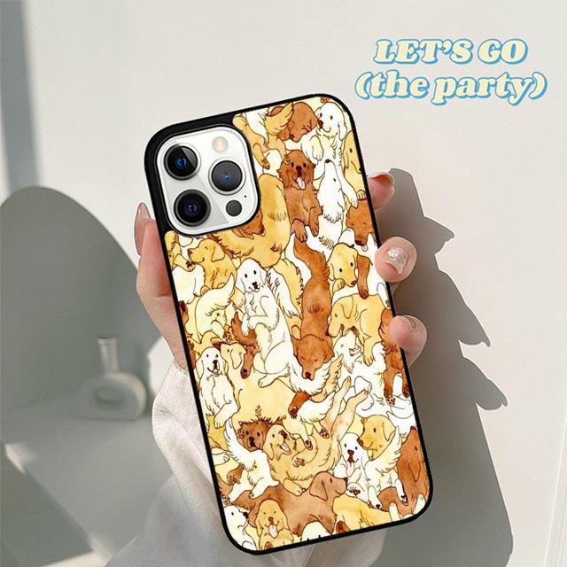 Autumu Golden Retriever Dog Cute Puppy Phone Case Cover for iPhone 17 Air 16 16e 15 12 11 13 14 Pro Max Plus Coque